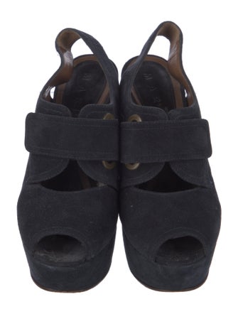 Marni Suede Slingback Pumps