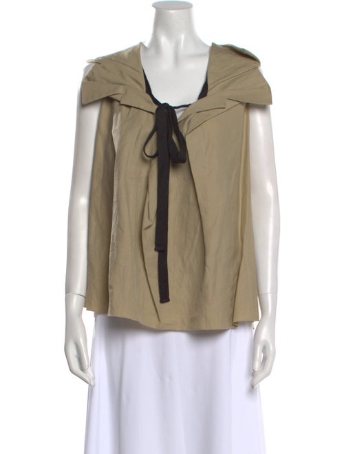 Marni V-Neck Short Sleeve Blouse