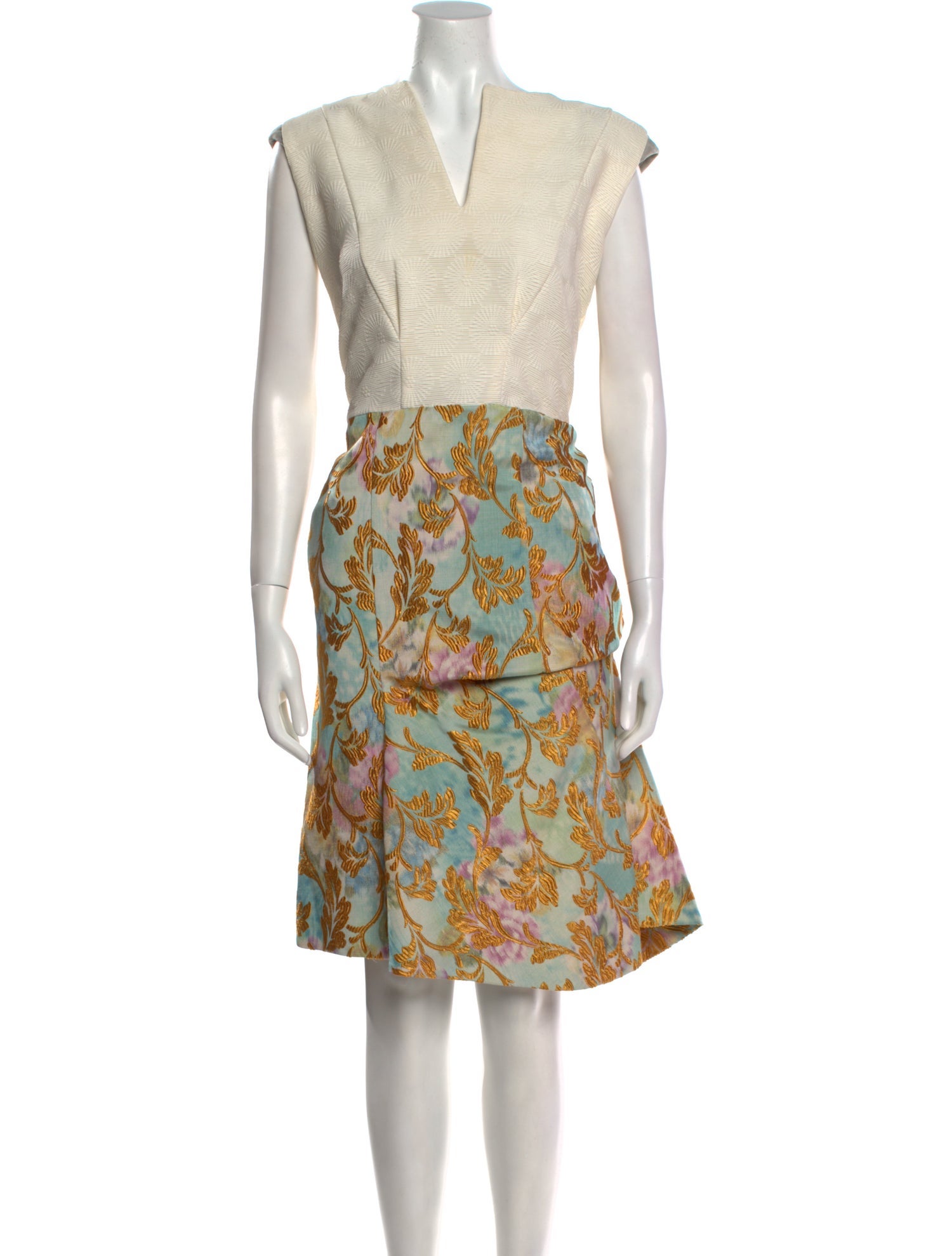 Marni Floral Print Knee-Length Dress