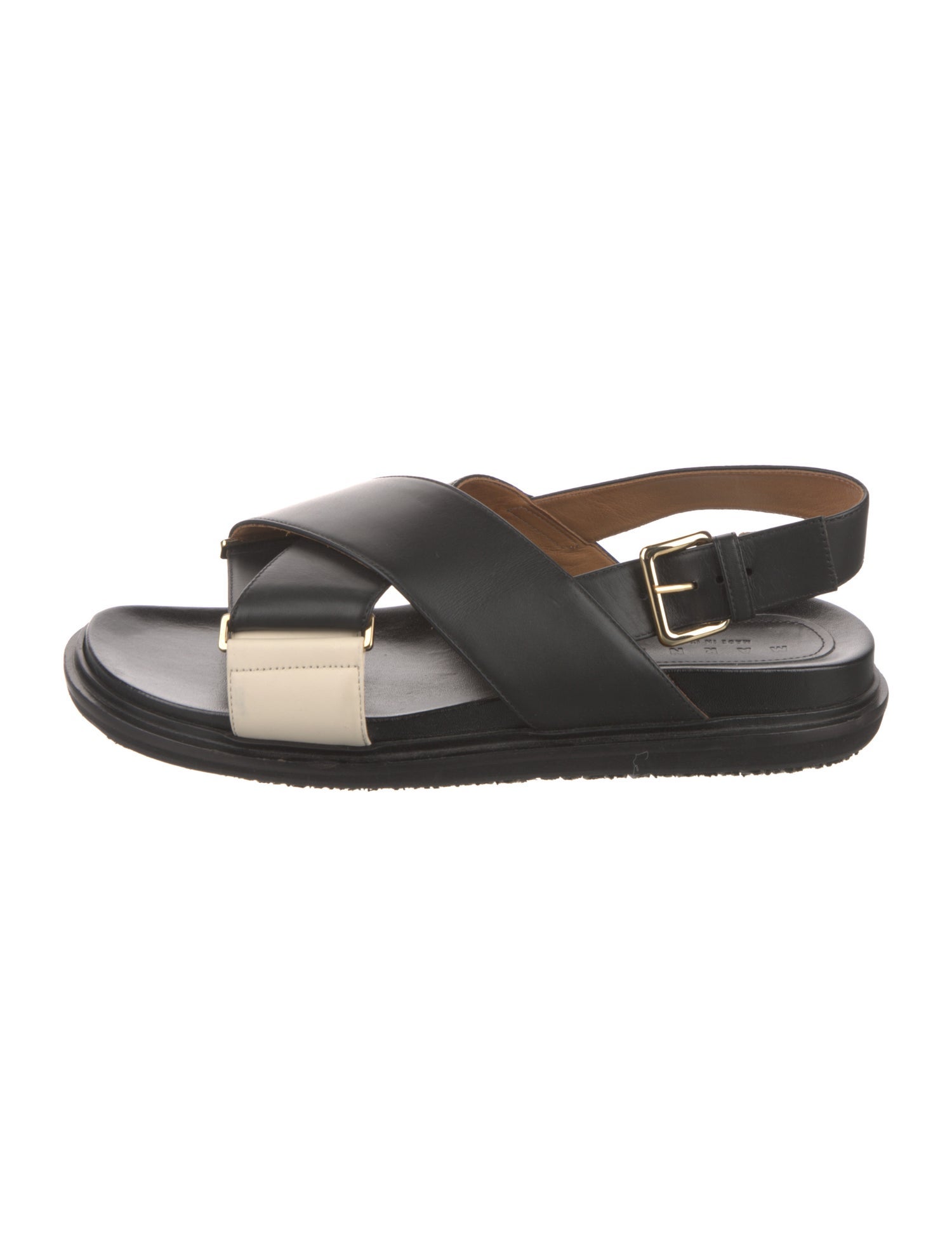 Marni Leather Slingback Sandals