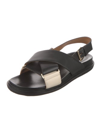 Marni Leather Slingback Sandals
