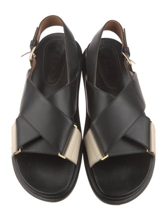 Marni Leather Slingback Sandals