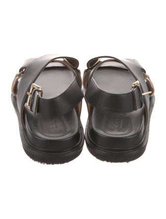 Marni Leather Slingback Sandals
