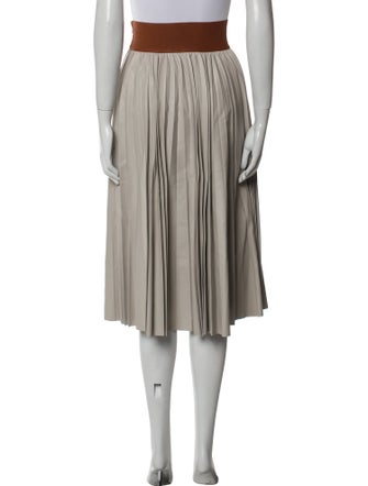 Marni Lamb Leather Midi Length Skirt