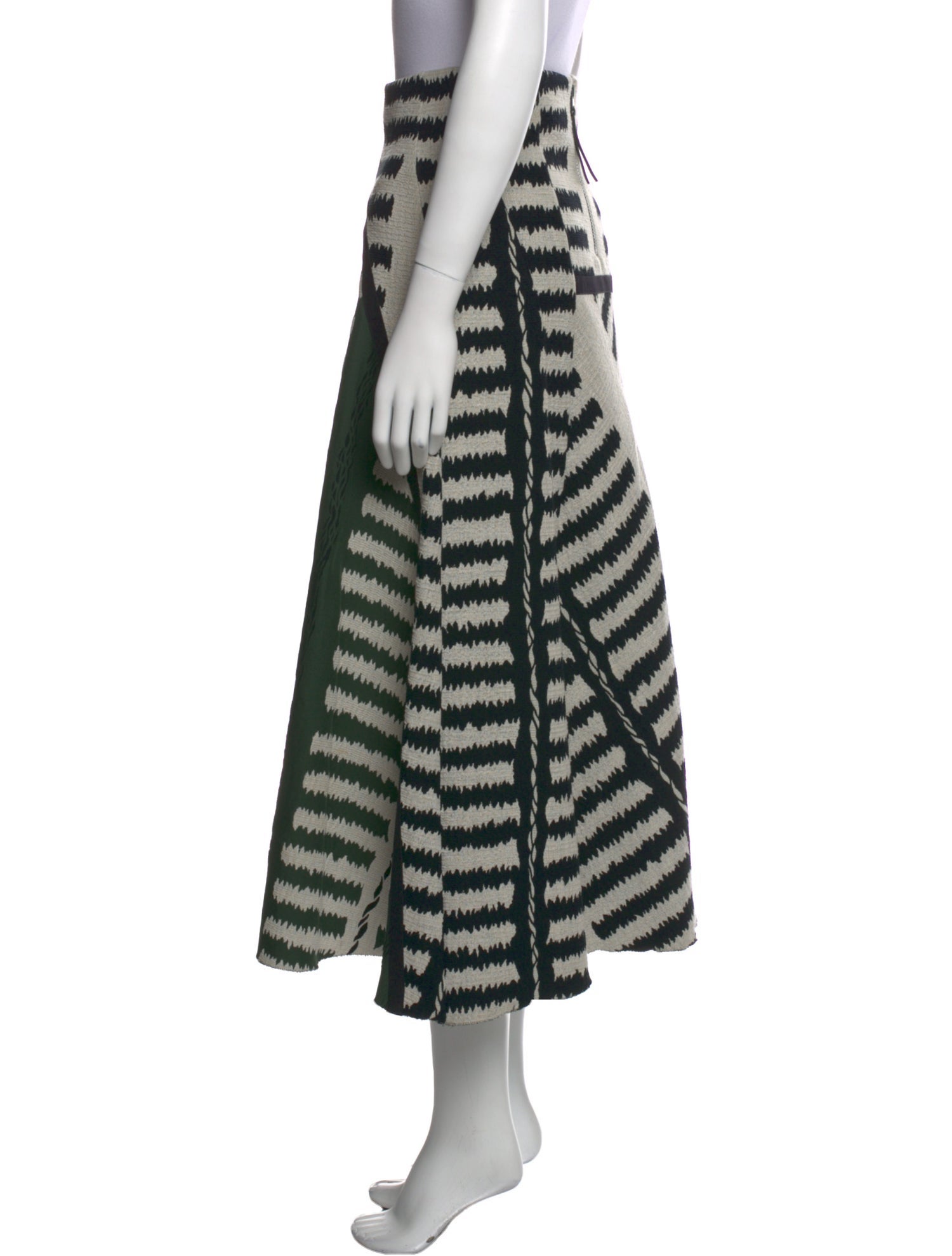 Marni Striped Midi Length Skirt