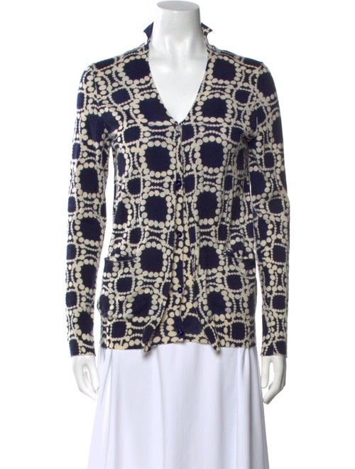 Marni Cashmere Printed Button-Up Top