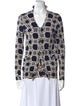 Marni Cashmere Printed Button-Up Top