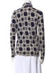 Marni Cashmere Printed Button-Up Top
