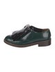 Marni Patent Leather Fringe Trim Accent Oxfords