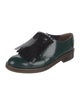 Marni Patent Leather Fringe Trim Accent Oxfords