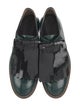 Marni Patent Leather Fringe Trim Accent Oxfords