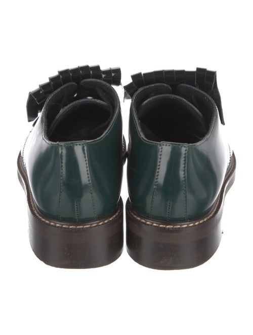 Marni Patent Leather Fringe Trim Accent Oxfords