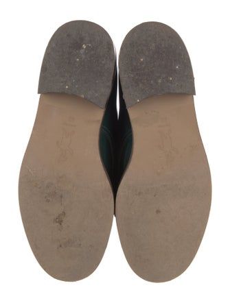 Marni Patent Leather Fringe Trim Accent Oxfords