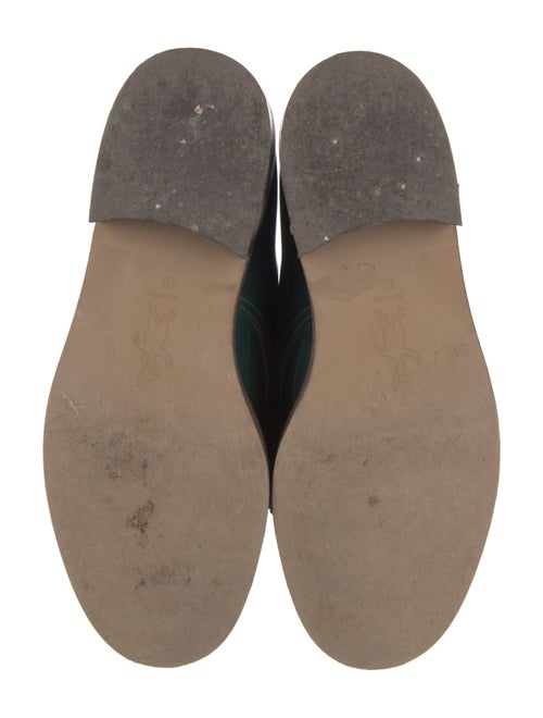 Marni Patent Leather Fringe Trim Accent Oxfords