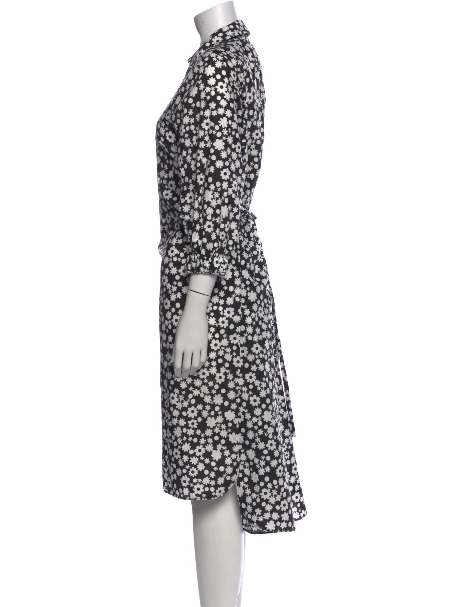 Marni Floral Print Midi Length Dress