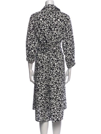 Marni Floral Print Midi Length Dress