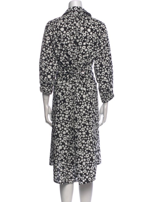 Marni Floral Print Midi Length Dress