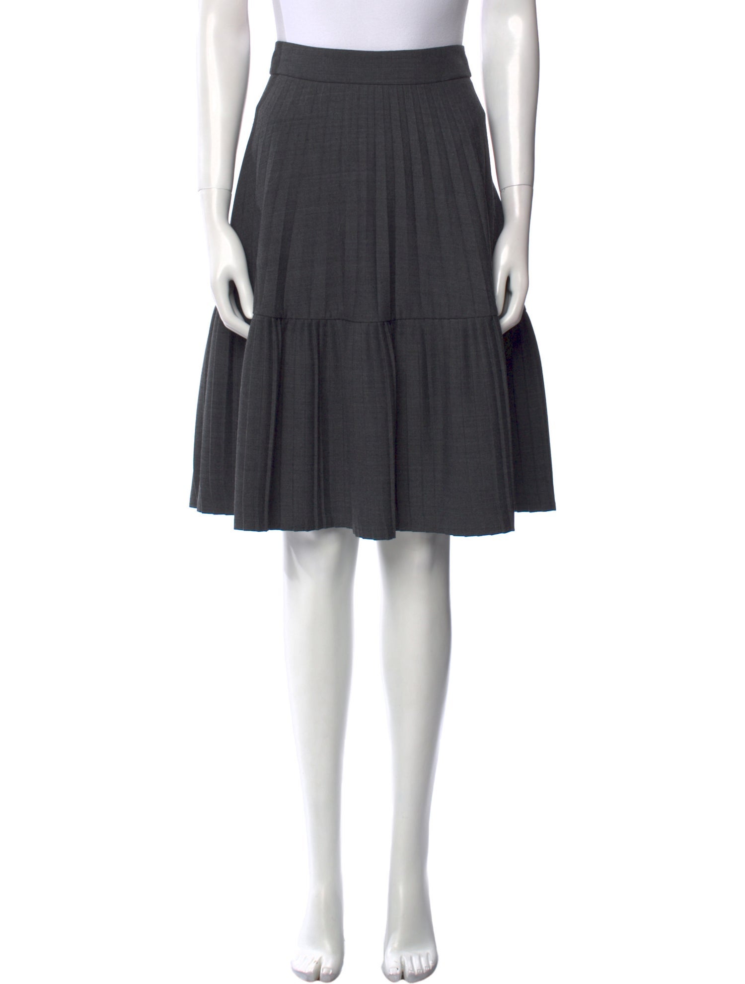 Marni Pleated Accents Knee-Length Skirt