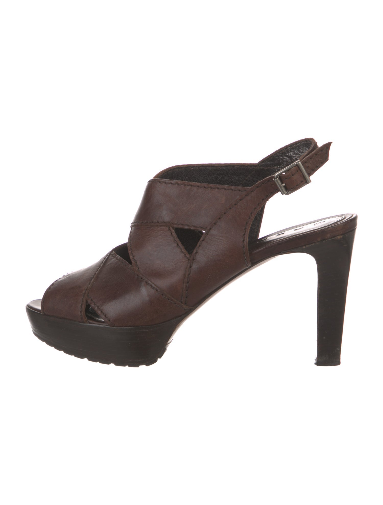 Marni Leather Slingback Sandals