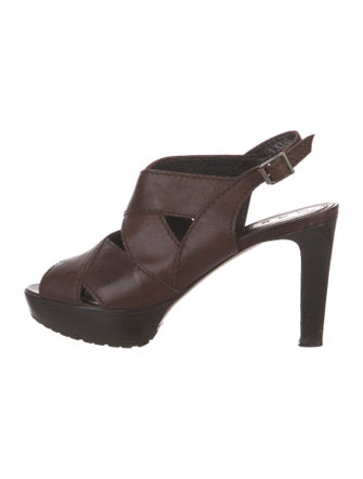 Marni Leather Slingback Sandals