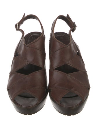 Marni Leather Slingback Sandals