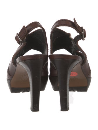 Marni Leather Slingback Sandals