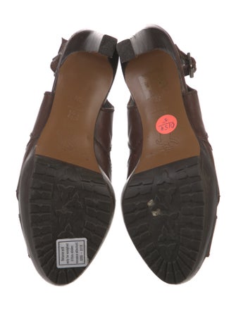 Marni Leather Slingback Sandals