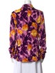 Marni Floral Print Mock Neck Blouse