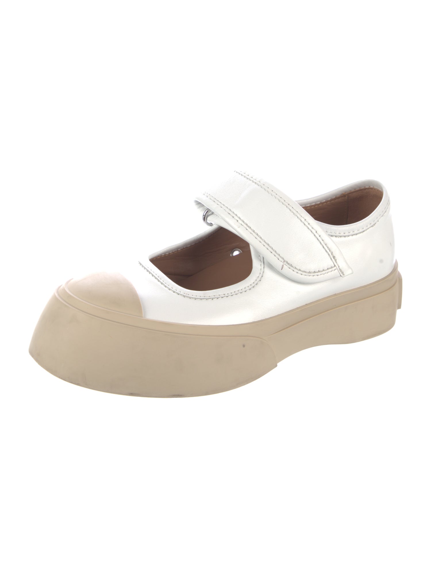 Marni Leather Mary Jane Flats