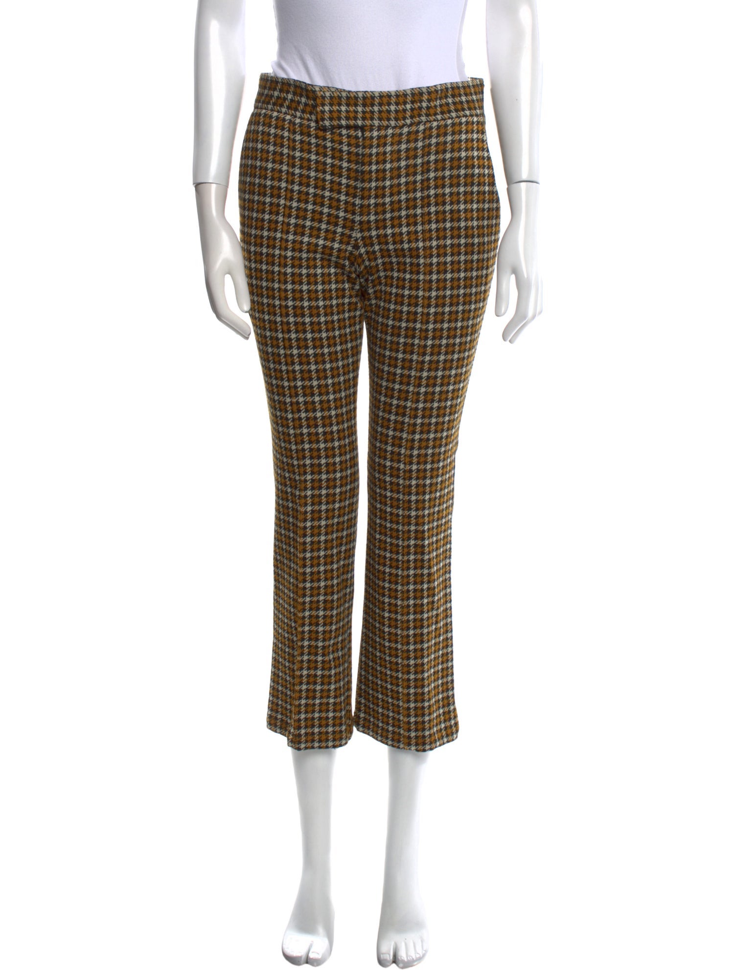 Marni Plaid Print Straight Leg Pants
