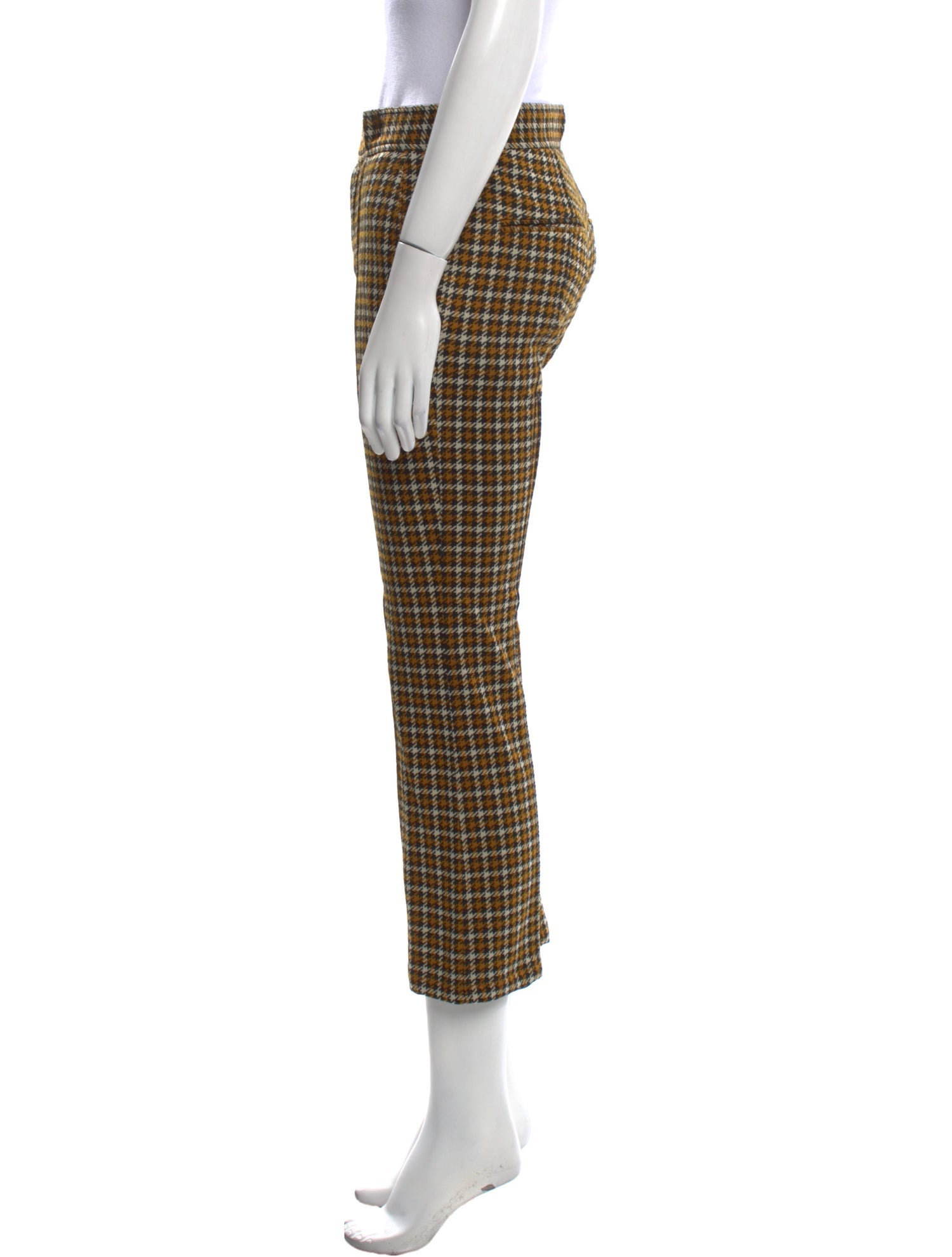 Marni Plaid Print Straight Leg Pants