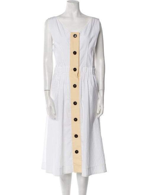 Marni Scoop Neck Long Dress