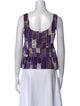 Marni Printed Scoop Neck Top