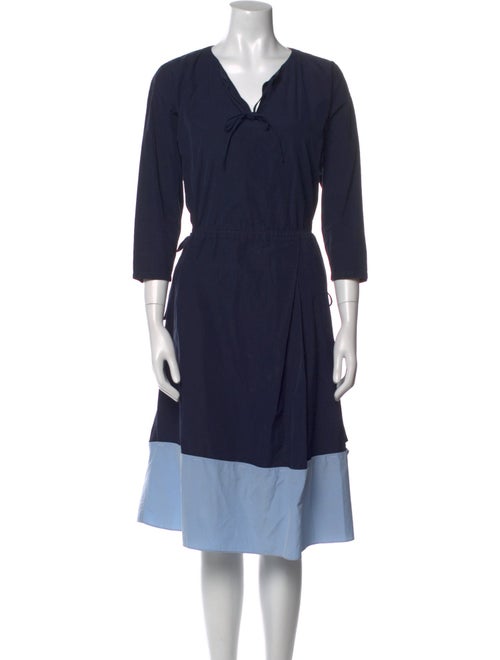 Marni V-Neck Midi Length Dress