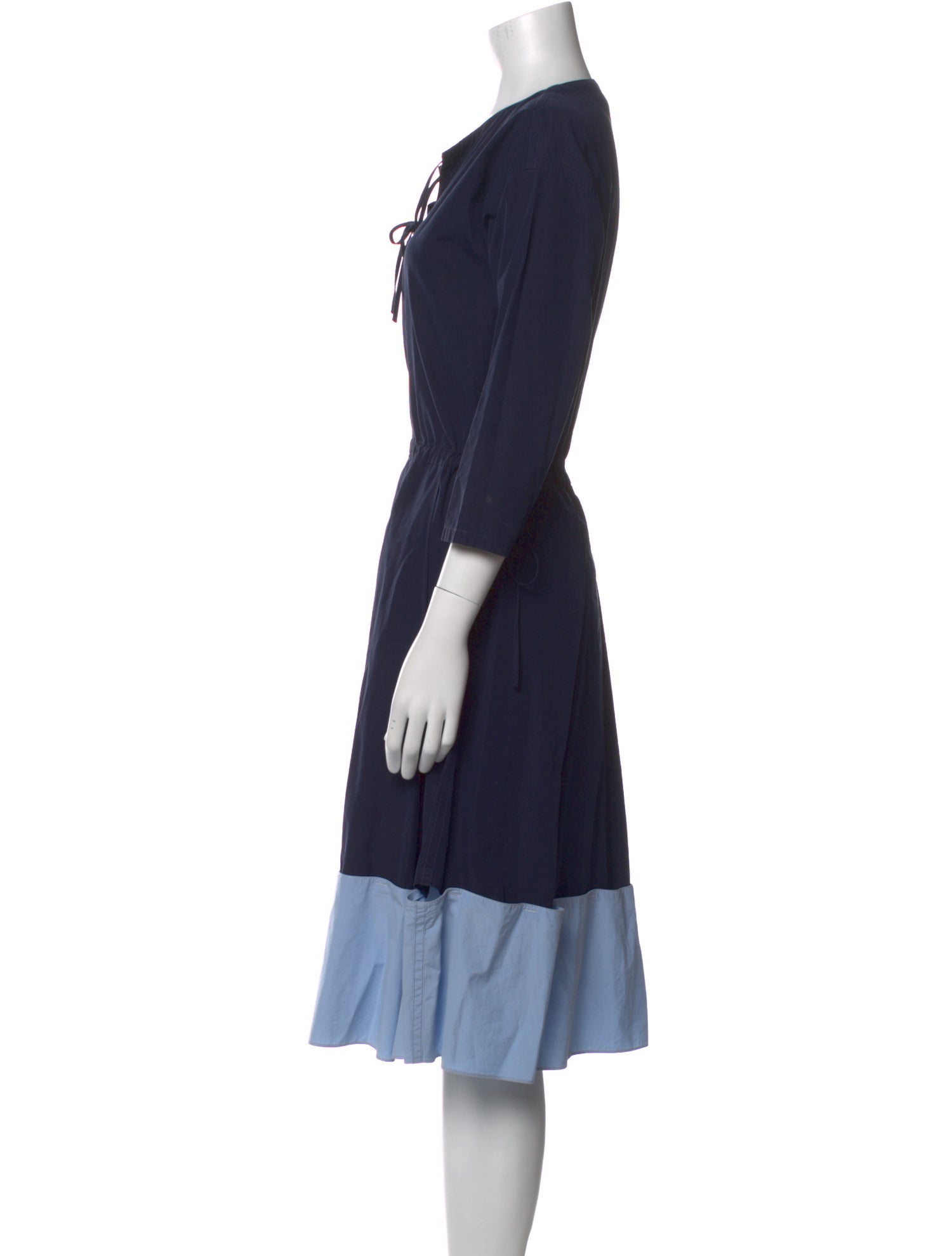 Marni V-Neck Midi Length Dress