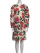 Marni Floral Print Midi Length Dress