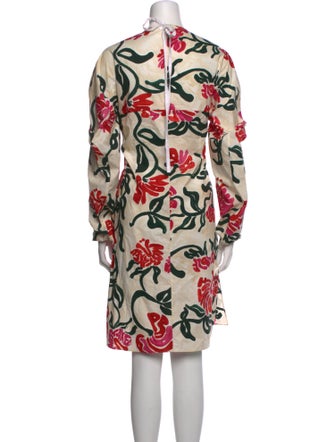 Marni Floral Print Midi Length Dress