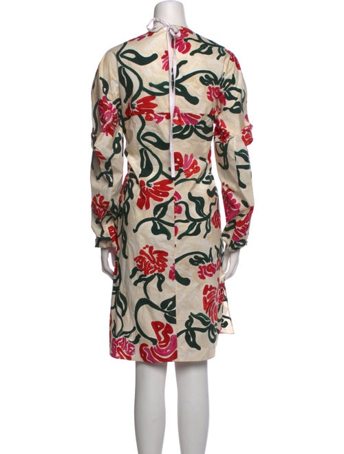 Marni Floral Print Midi Length Dress