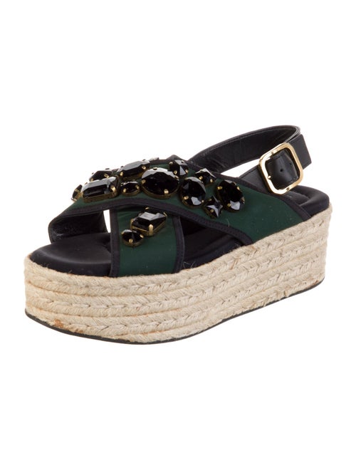 Marni Crystal Embellishments Espadrilles
