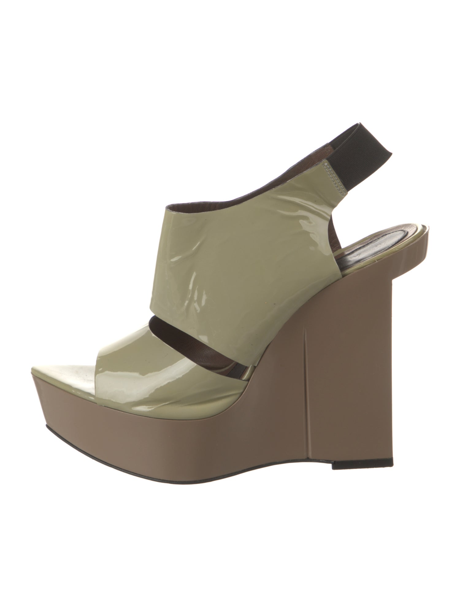 Marni Patent Leather Slingback Sandals