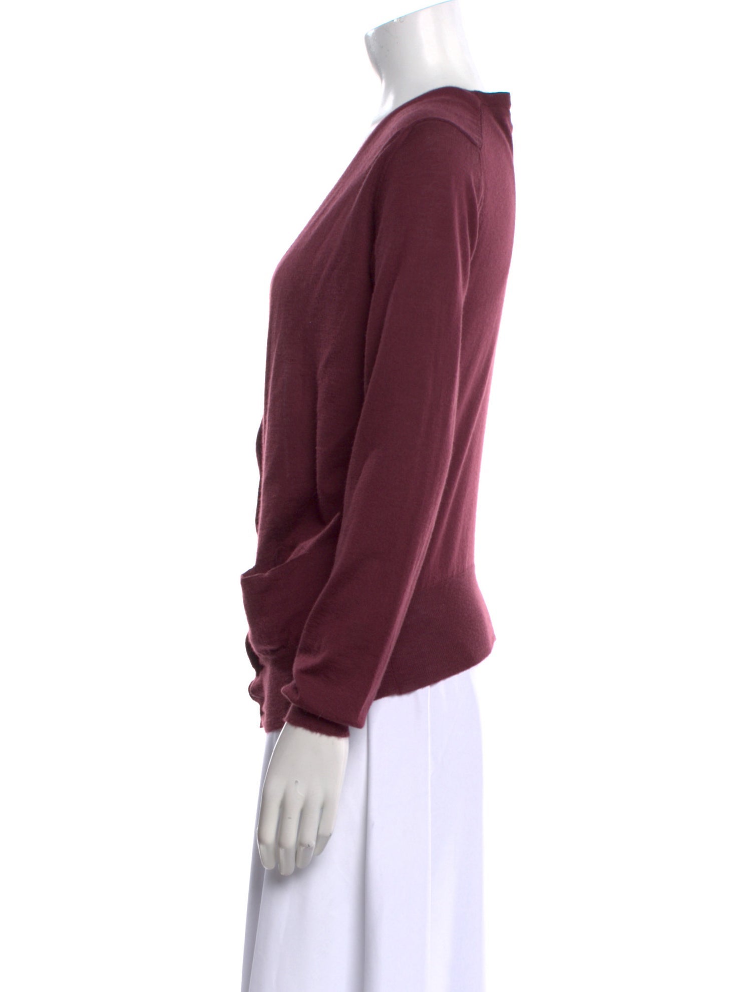 Marni V-Neck Long Sleeve Top