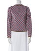 Marni Plaid Print Mock Neck Sweatshirt