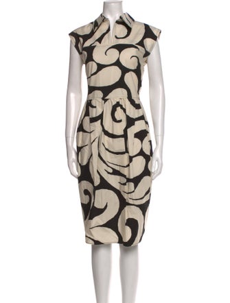 Marni Printed Midi Length Dress