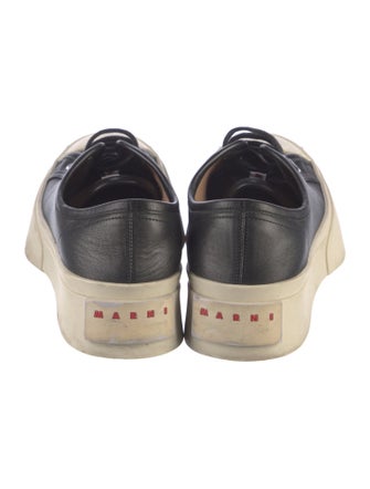 Marni Leather Colorblock Pattern Sneakers