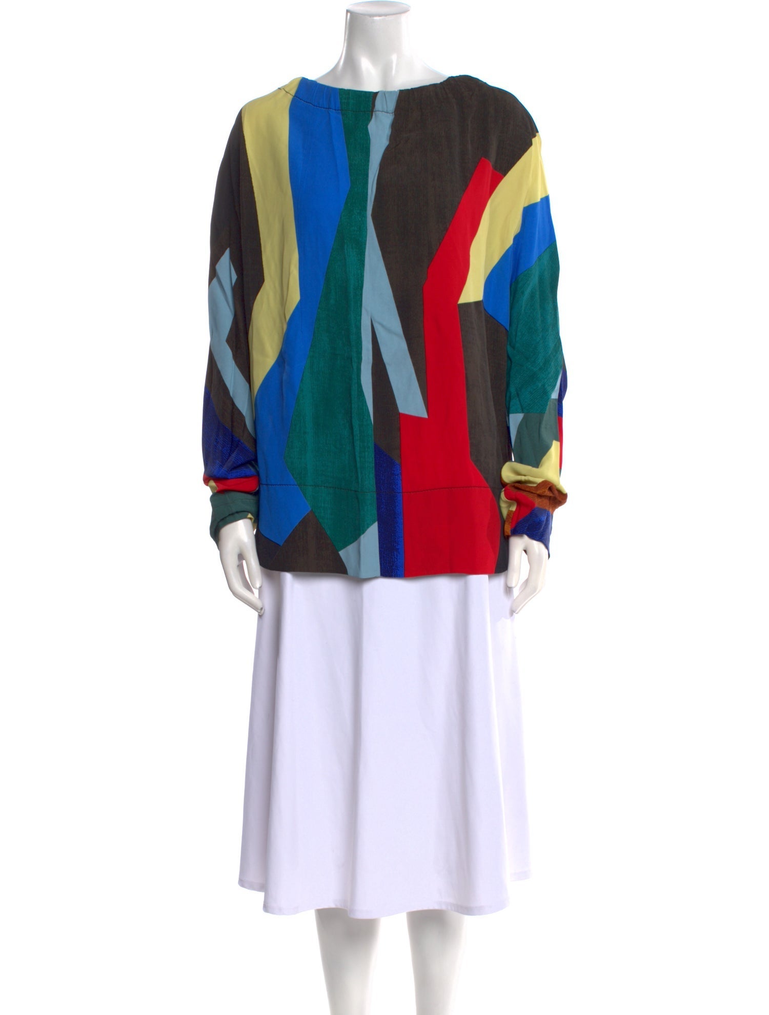 Marni Printed Bateau Neckline Tunic