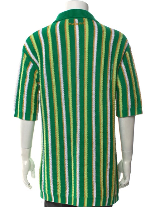 Marni Striped Three-Quarter Sleeve Shirt