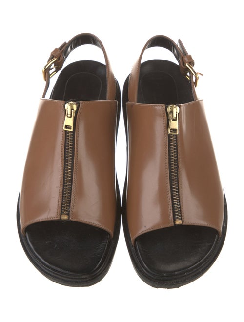 Marni Leather Slingback Sandals