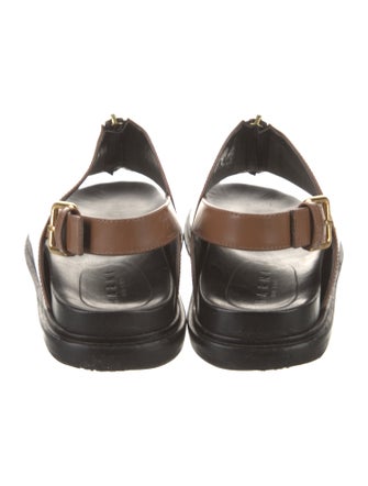 Marni Leather Slingback Sandals
