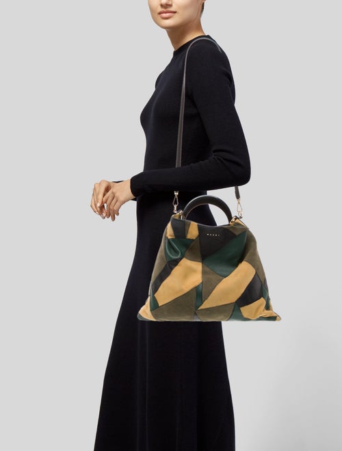 Marni Suede Top Handle Bag