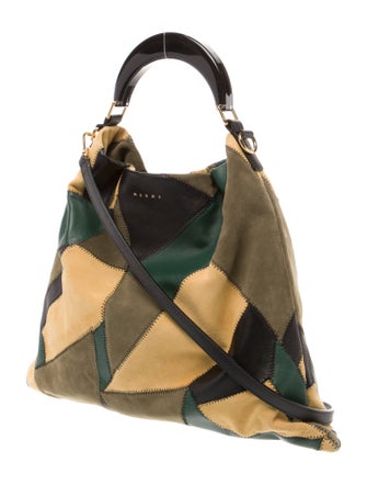 Marni Suede Top Handle Bag
